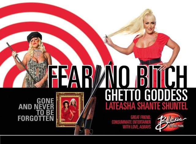 fear no bitch ghetto goddess lateasha shante shuntel blakes on the park atlanta gay bar drag show